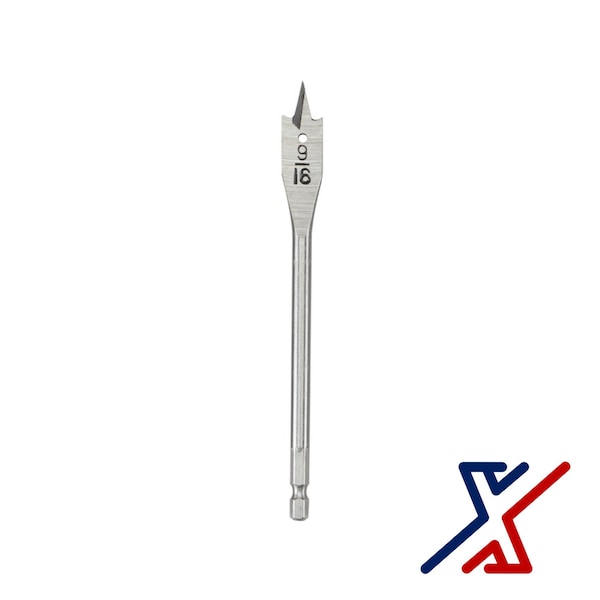 X1 Tools 9 in. x 6 in. Long Spade Bit / Paddle Bit / Wood Bit 2 Bits by X1 Tools, PK2 X1E-CON-BIT-SPA-2056x2 - main